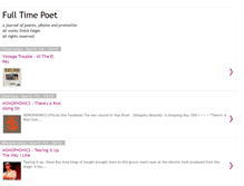 Tablet Screenshot of fulltimepoet.com